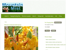 Tablet Screenshot of mountainmist-nursery.com